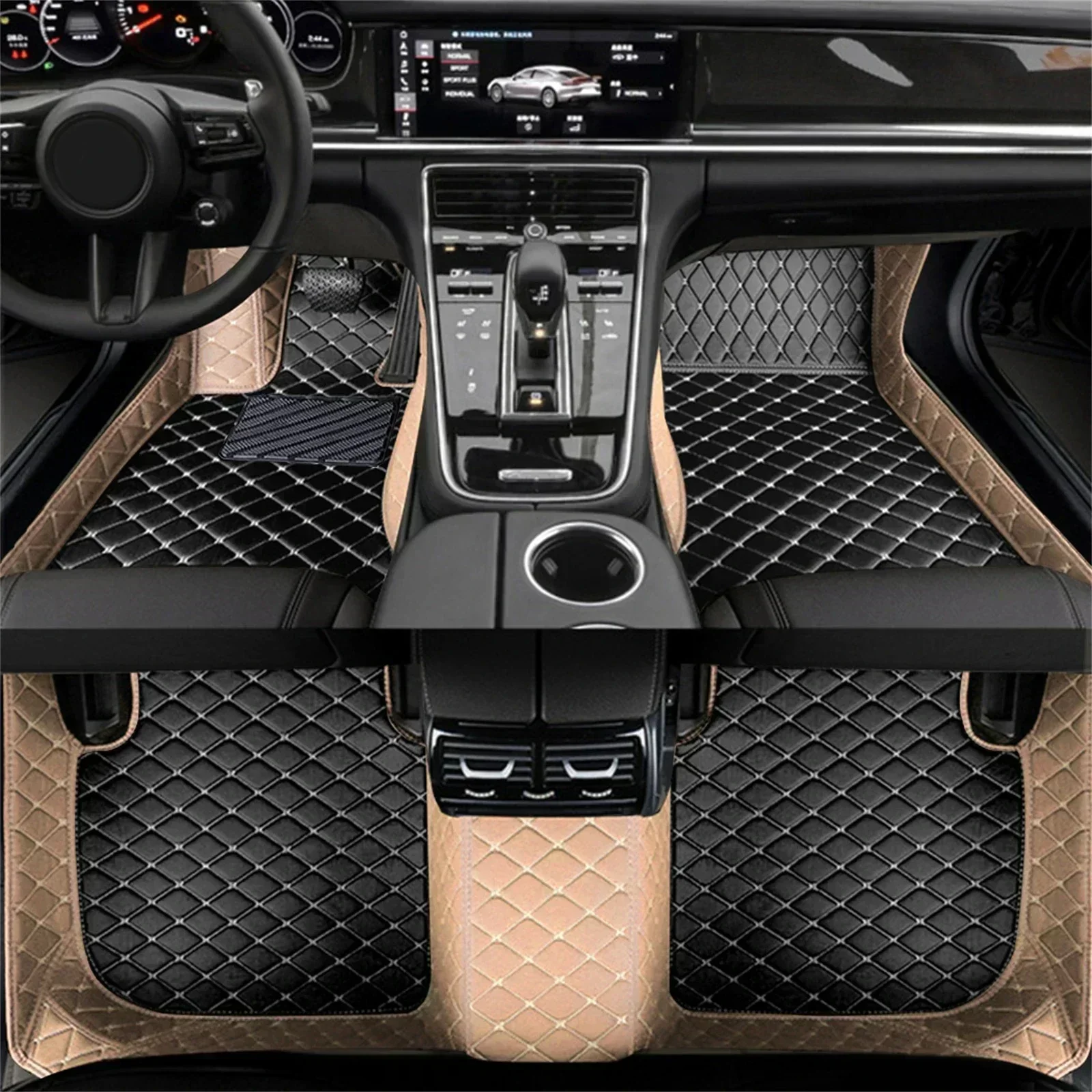 Color Splicing Car Floor Mats  - Car Floor Mat review and price