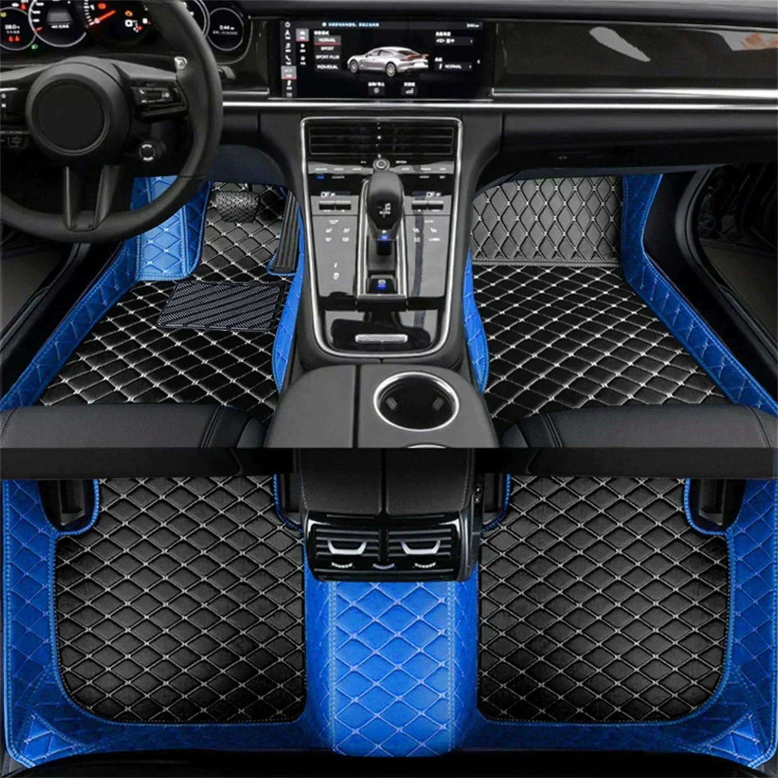 Color Splicing Car Floor Mats  - Car Floor Mat review and price