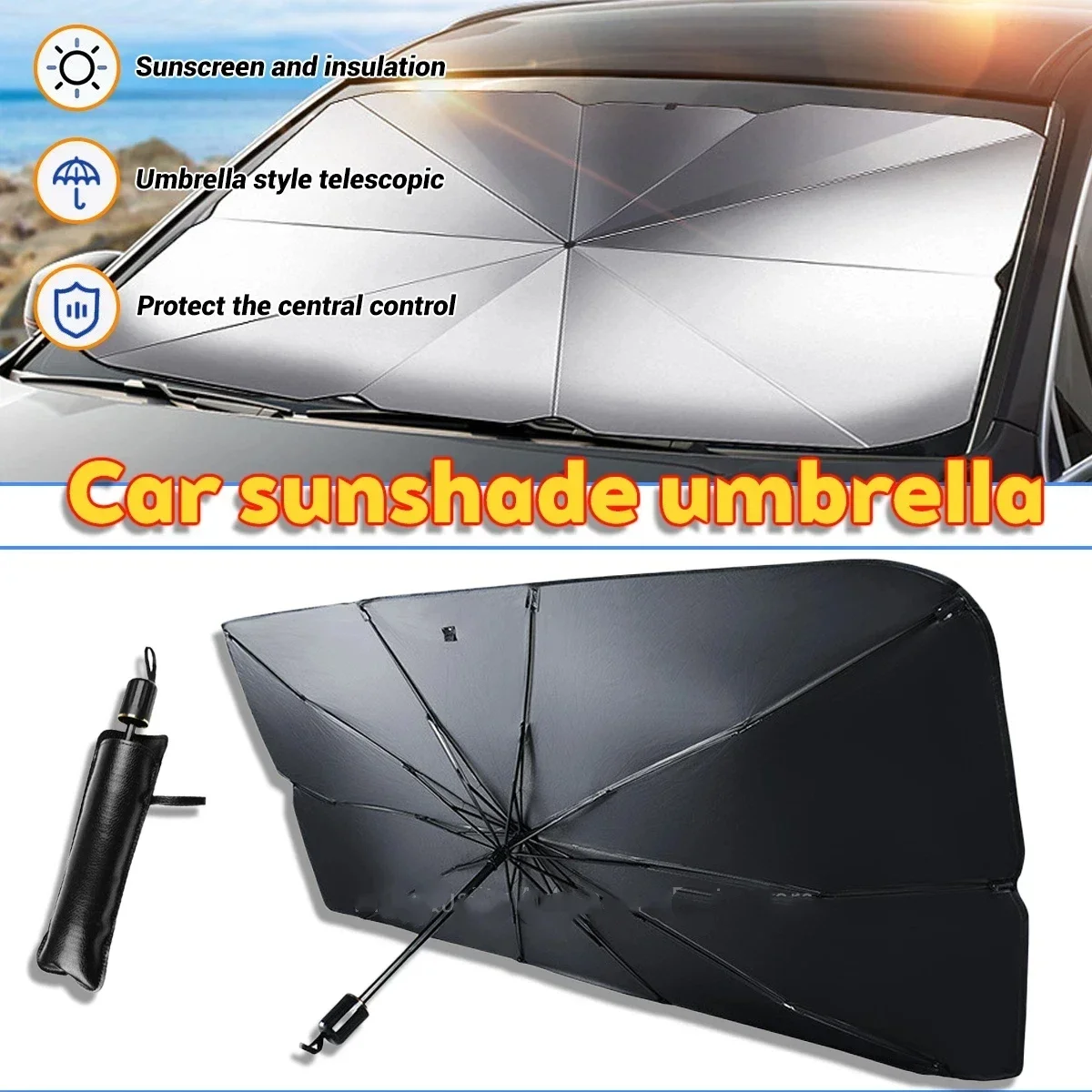 Car Umbrella Sunshade Windshie - Windshield Sun Shade review and price