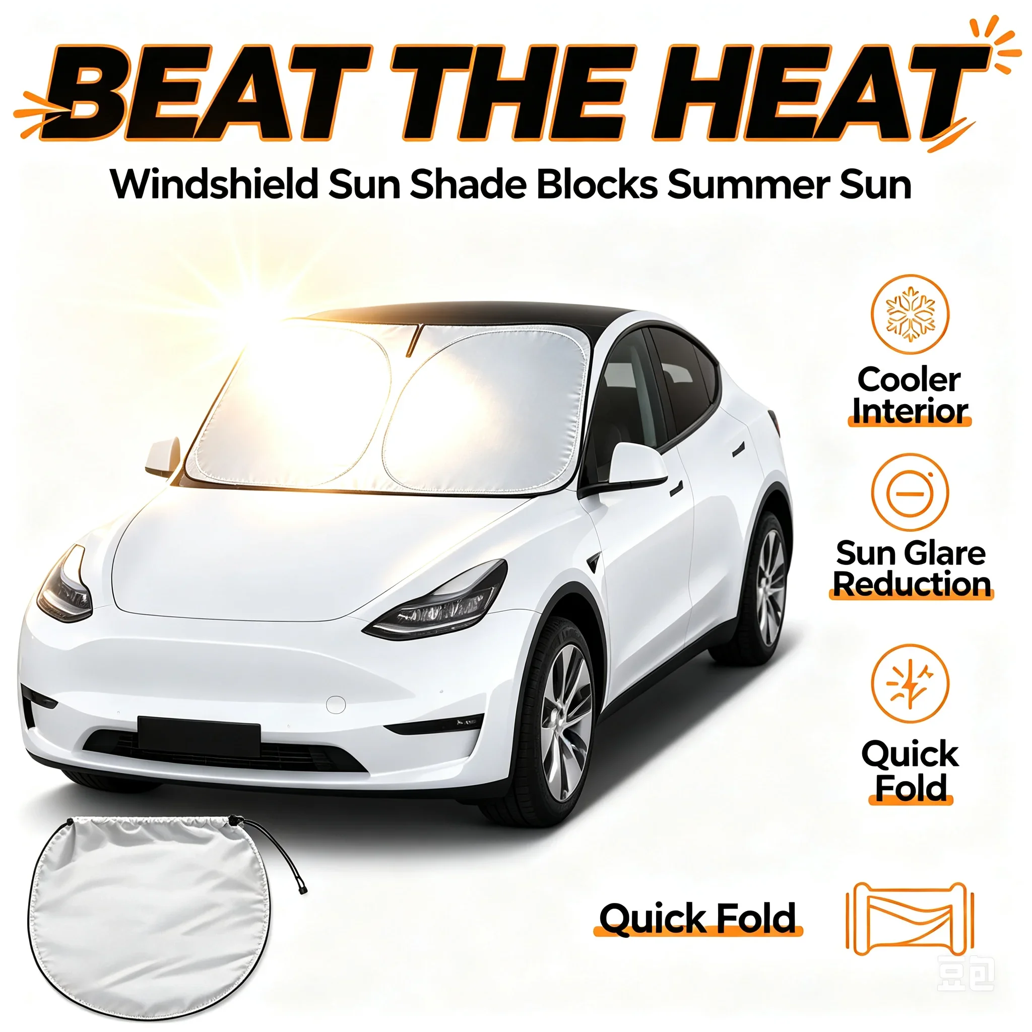 Car Windshield Sun Visor Folda - Windshield Sun Shade review and price