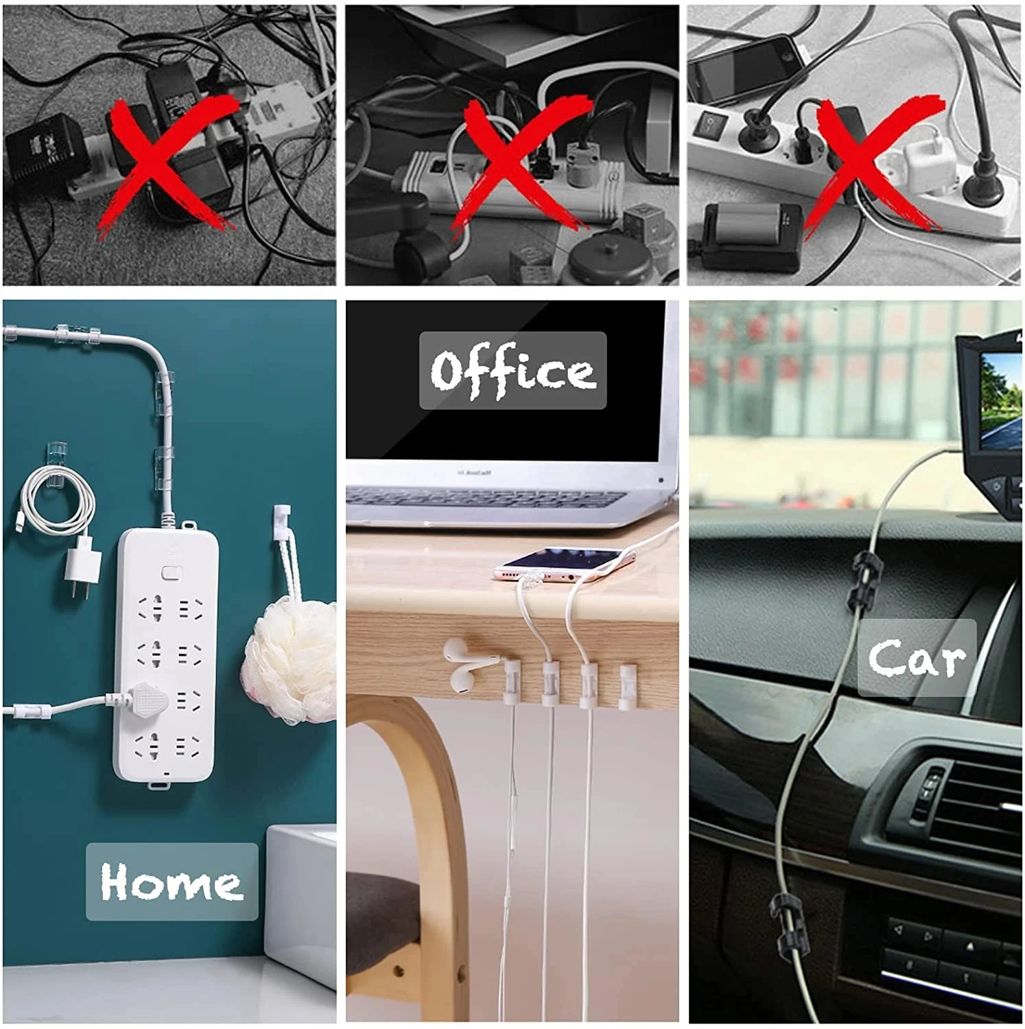 Cable Clips Organizer Drop Wir - Car Organizer review and price