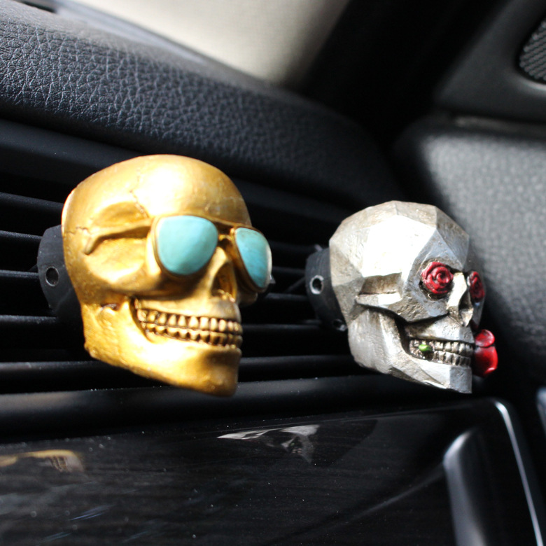 2‌pcs/set Resin Rose Skull Car - Car Air Freshener review and price